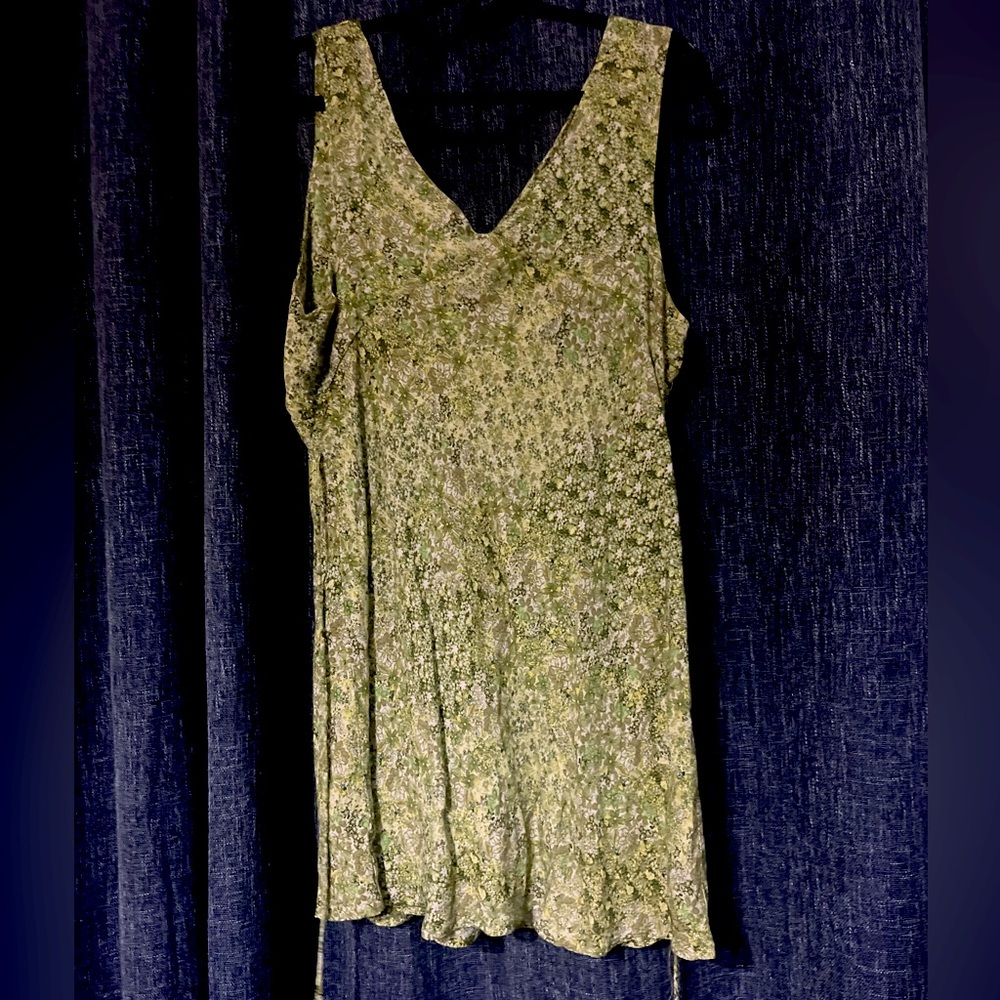 Wild fable green floral dress xxl